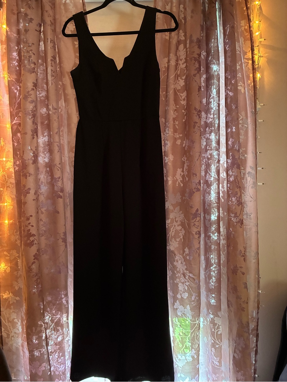 Classic Black Sleeveless Jumpsuit Dress
